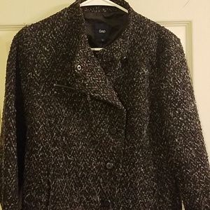 Great Gap Moto Style Tweed Fall Jacket